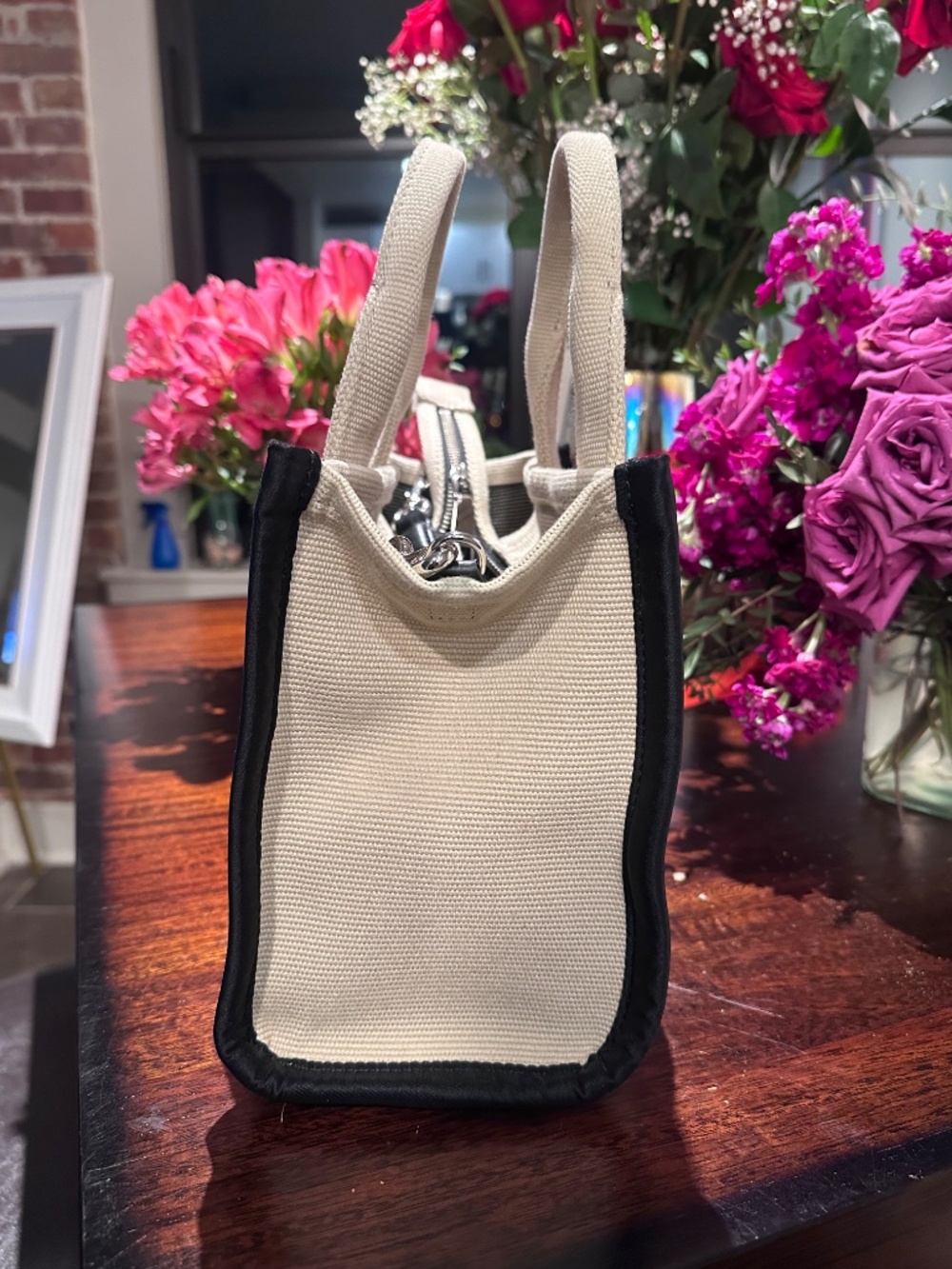 THE JACQUARD SMALL TOTE BAG - Picture 3 of 6
